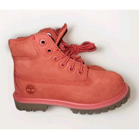 Timberland 50th Anniversary Kids Red Boots Size 10k